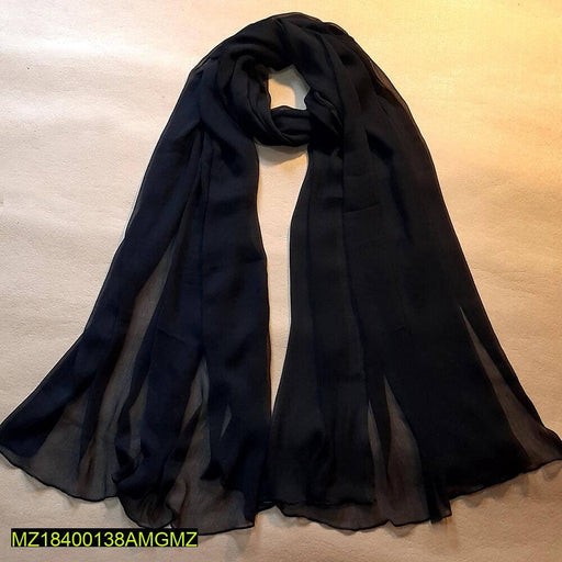 Plain Crinkle Chiffon Dupatta