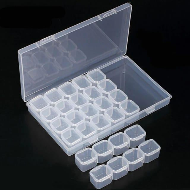 28 Grids Plastic Jewellery Organizer