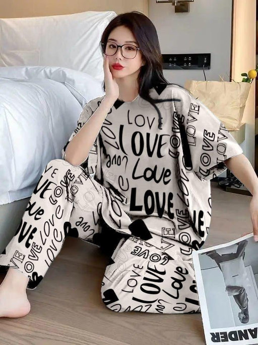 2pc Cotton Printed Night Suit