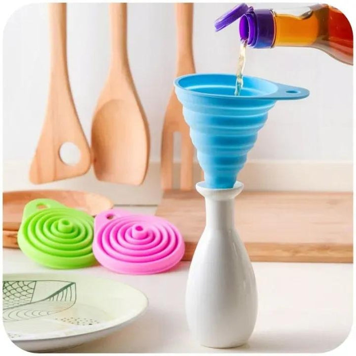 Collapsible Silicone Foldable Funnel