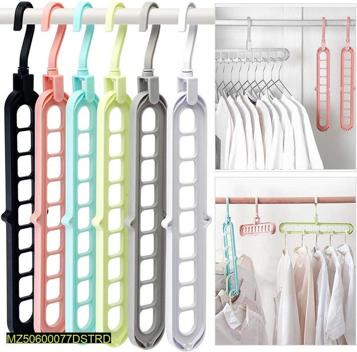 9 Hole Rotating Clothes Hanger pack of 3