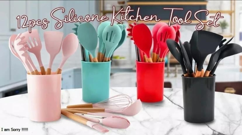 Silicone Spatula Spoon Set