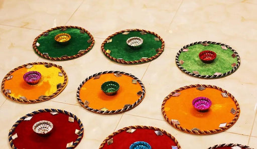 6 Pcs Mehndi Plates