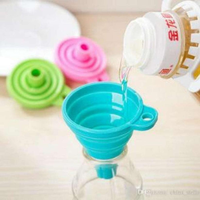 Collapsible Silicone Foldable Funnel