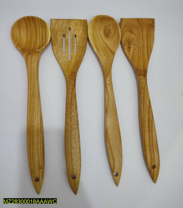 4 pcs Wooden Spoon Set