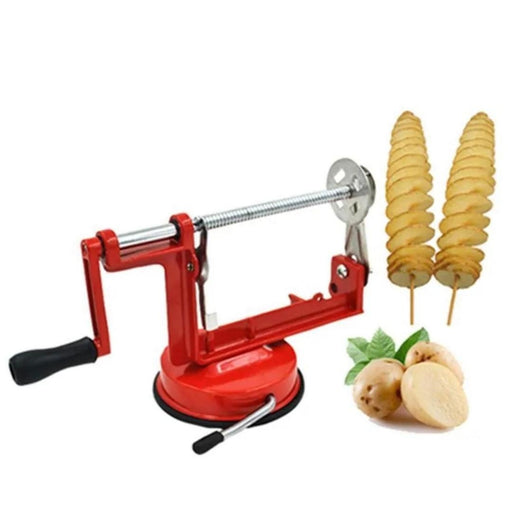 Compact Stainless Steel Spiral Potato Slicer