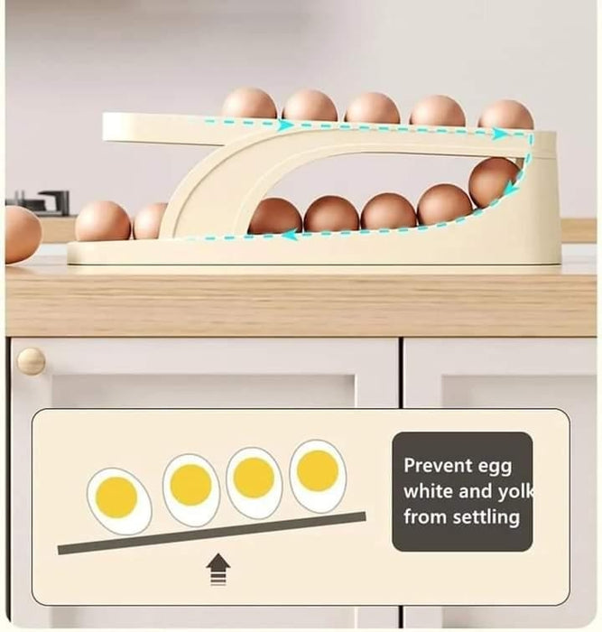 Elegant Beige Egg Dispenser