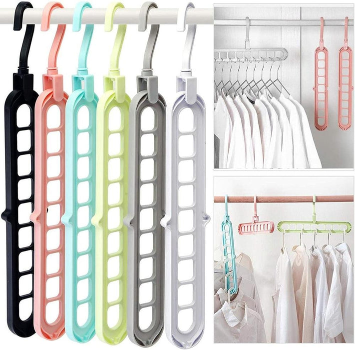 9 Hole Rotating Clothes Hanger pack of 3