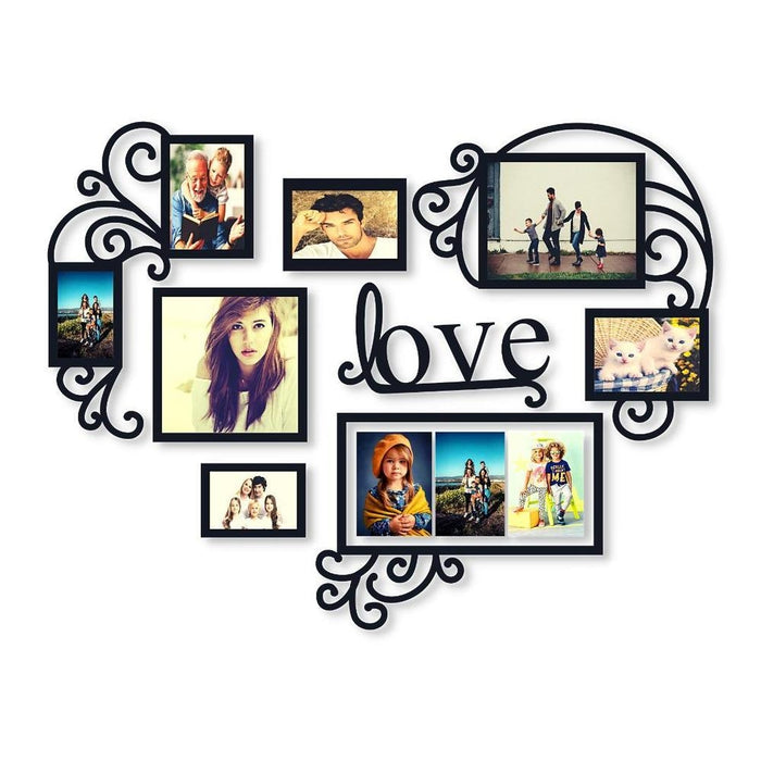 8 Frame Love Wall Decor