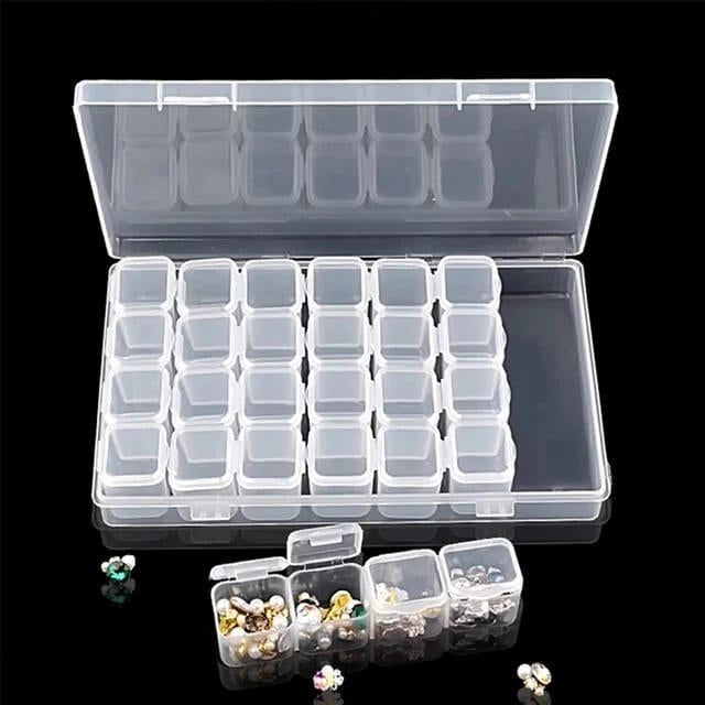 28 Grids Plastic Jewellery Organizer