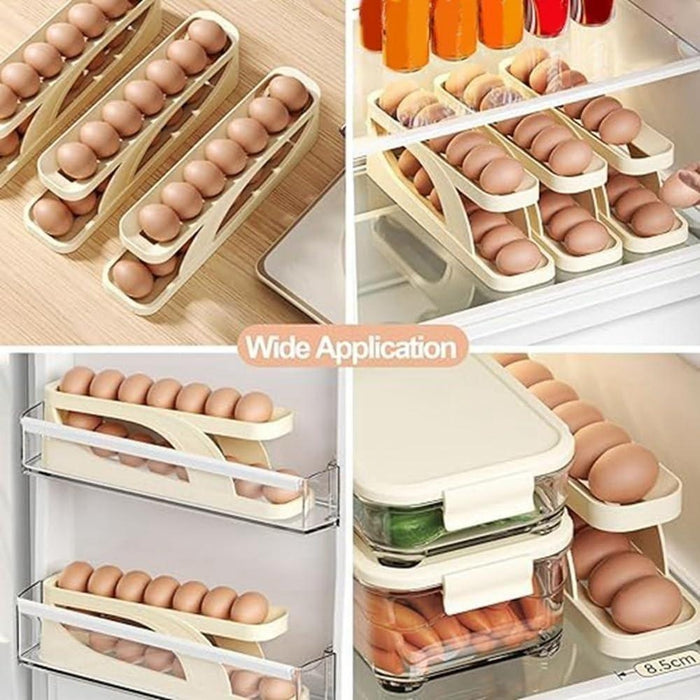 Elegant Beige Egg Dispenser