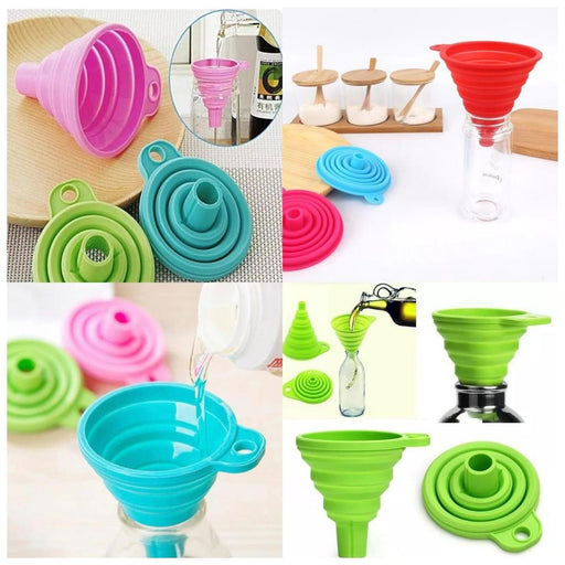 Collapsible Silicone Foldable Funnel