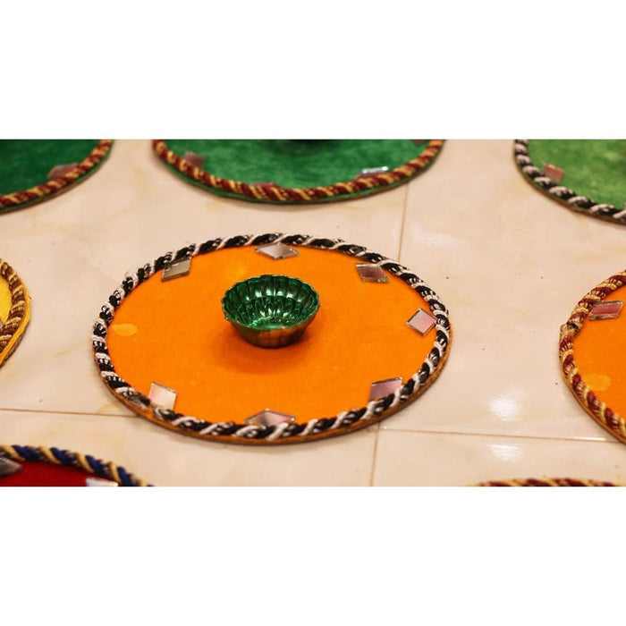 6 Pcs Mehndi Plates