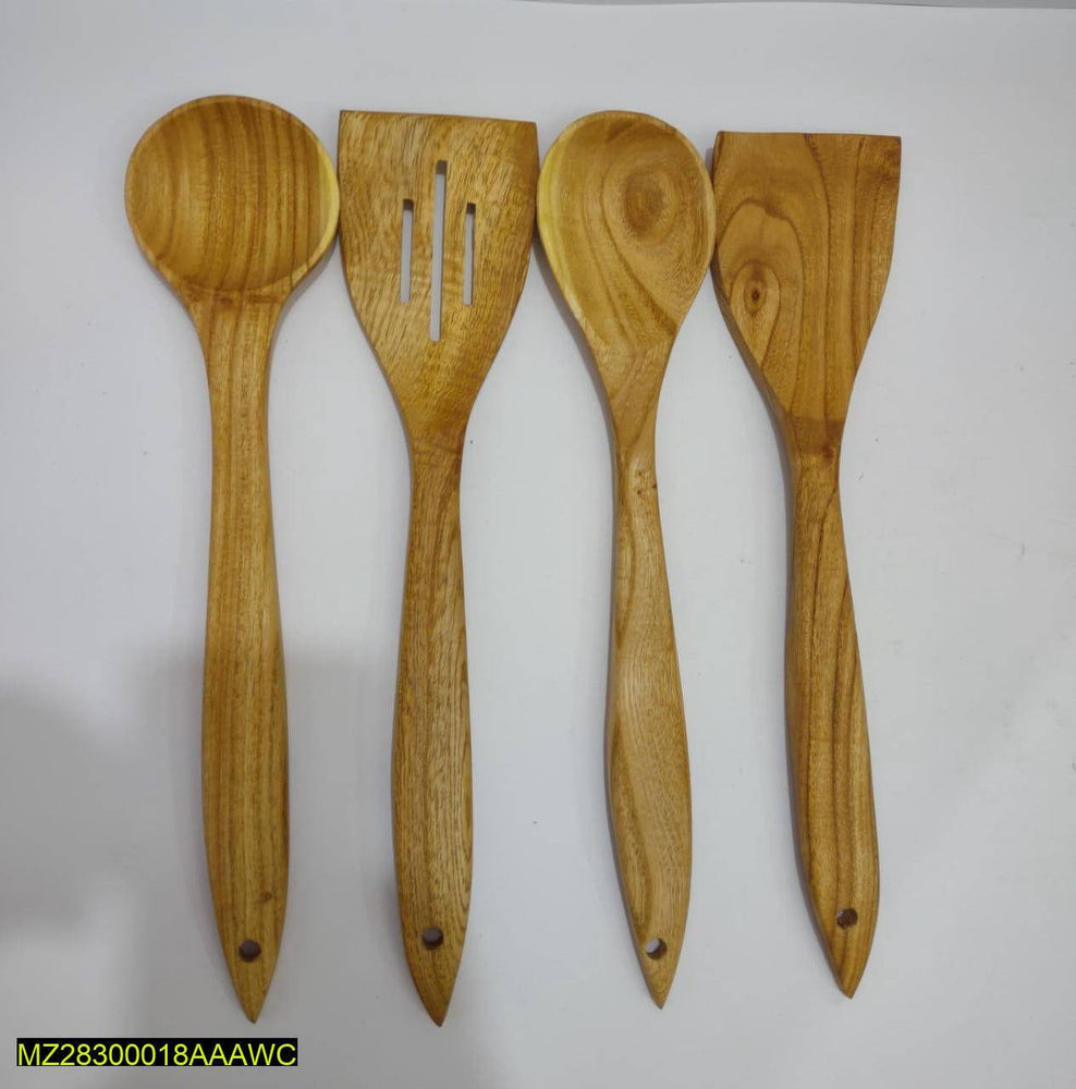 4 pcs Wooden Spoon Set