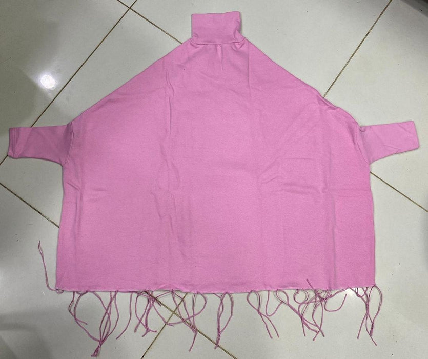 Pink poncho